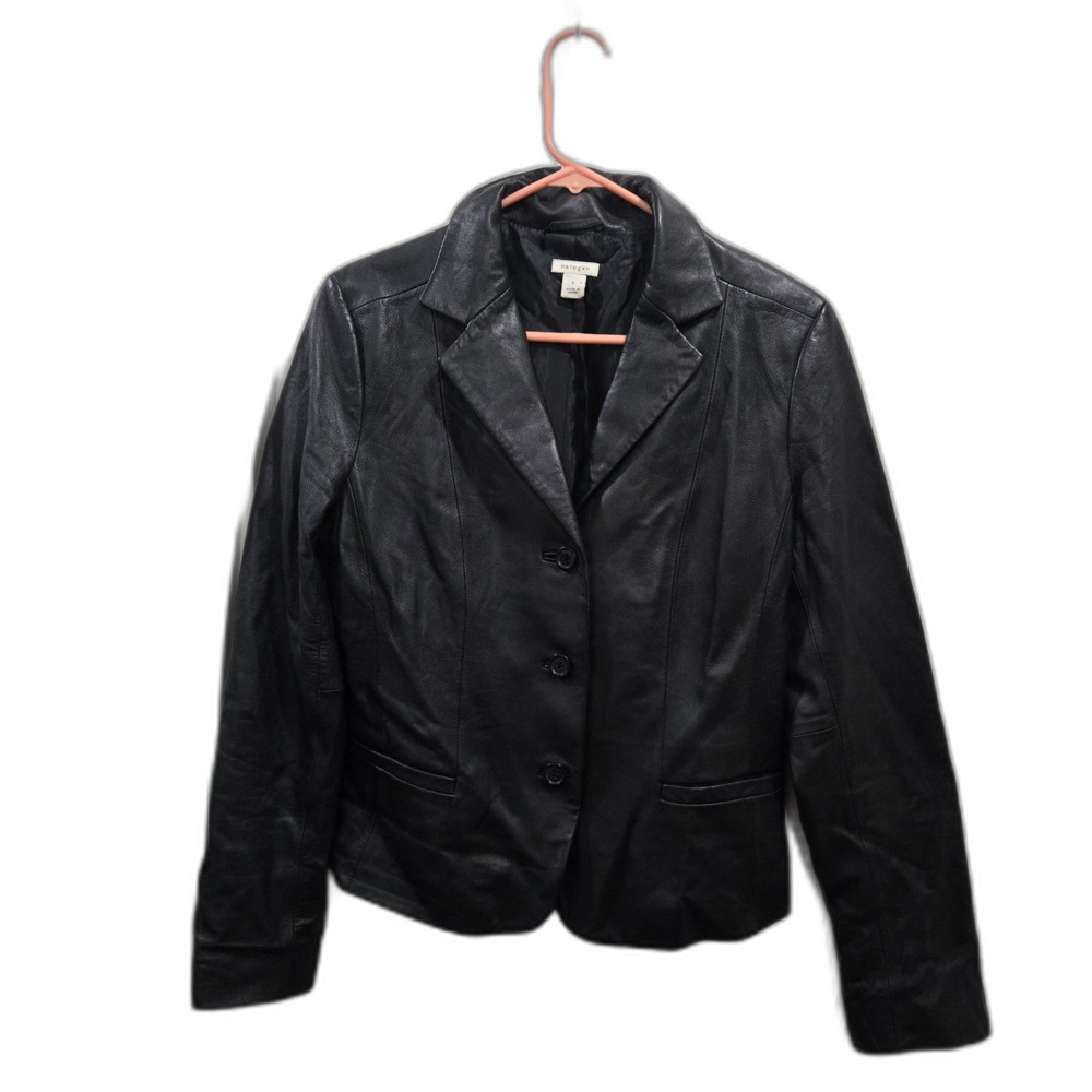 Halogen Buttery Leather Jacket; Medium/Large